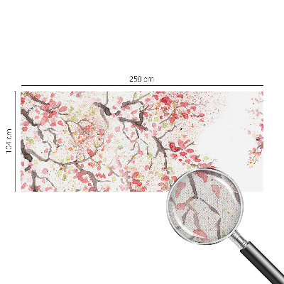 Peel and stick fototapet med motiv av blommande grenar