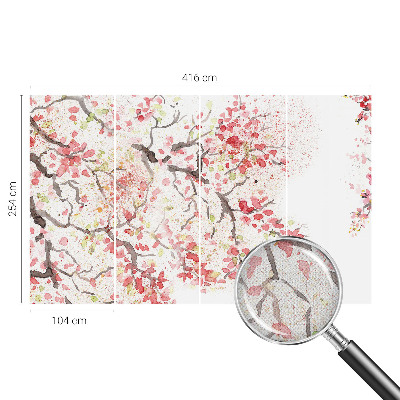 Peel and stick fototapet Blommande grenar