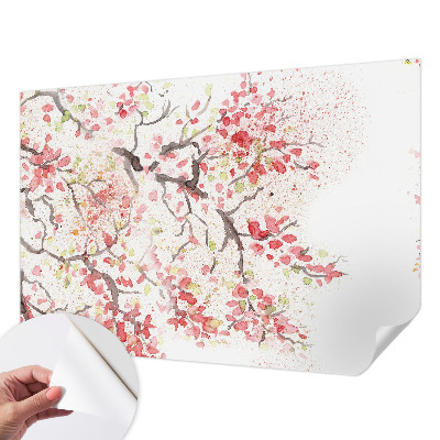 Peel and stick fototapet Blommande grenar