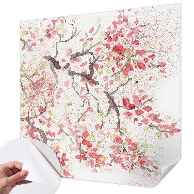 Peel and stick fototapet Blommande grenar