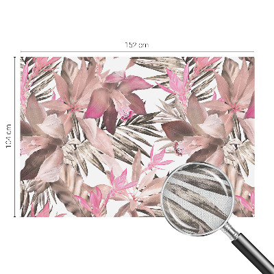 Fototapet barn med exotiska blommor