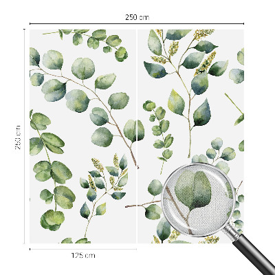 Självhäftande fototapet Gröna blad