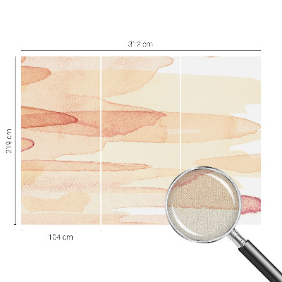Självhäftande fotovägg Pastellfärgade streck
