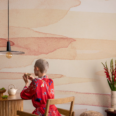 Självhäftande fotovägg Pastellfärgade streck