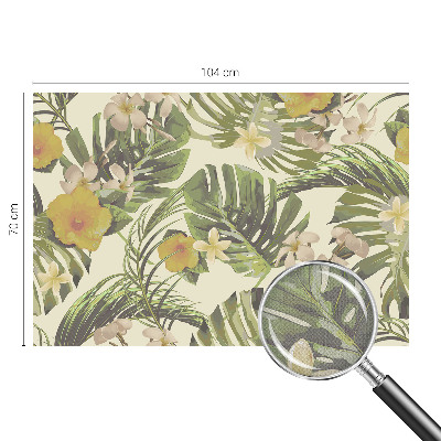 Fototapet barn med exotisk flora
