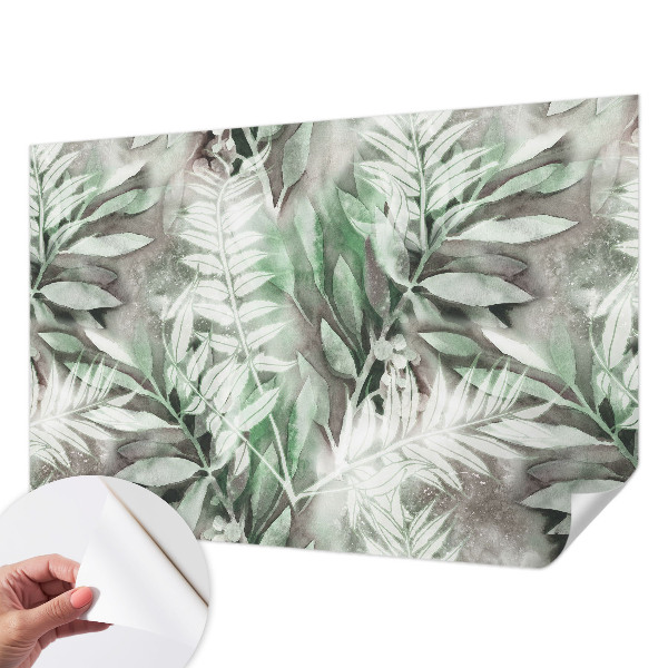 Självhäftande fototapet Akvarellblad