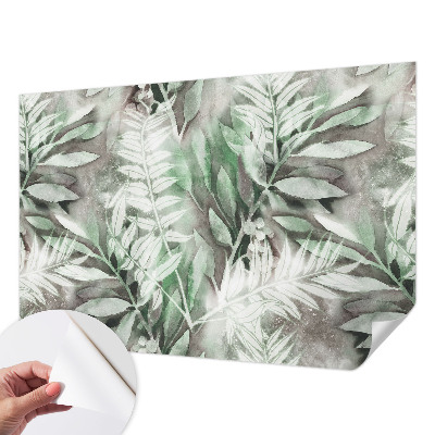 Självhäftande fototapet Akvarellblad