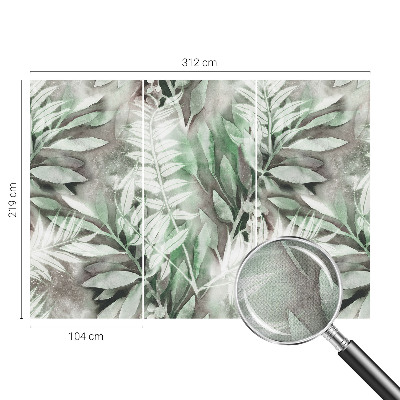 Självhäftande fototapet Akvarellblad