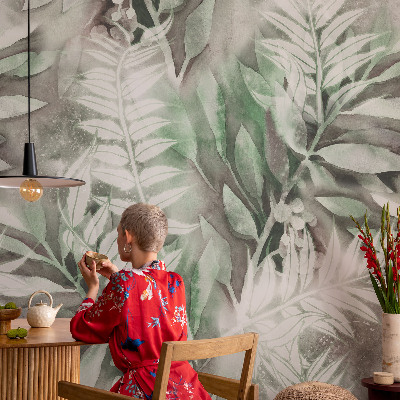 Självhäftande fototapet Akvarellblad