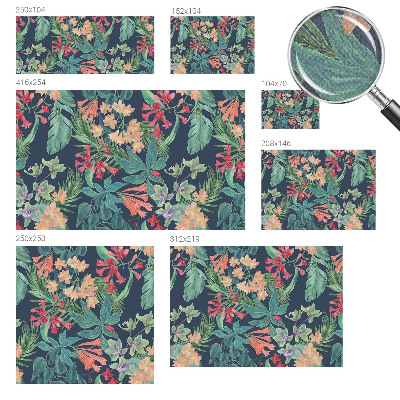 Fototapet barnrum Tropiska blommor