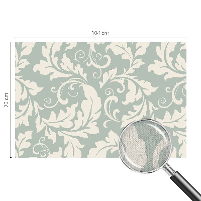 3D fototapet med dekorativa blad