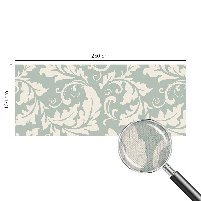 3D fototapet med dekorativa blad
