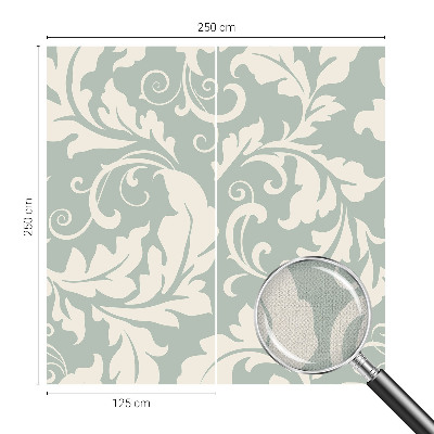 3D fototapet Dekorativa blad