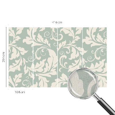 3D fototapet Dekorativa blad