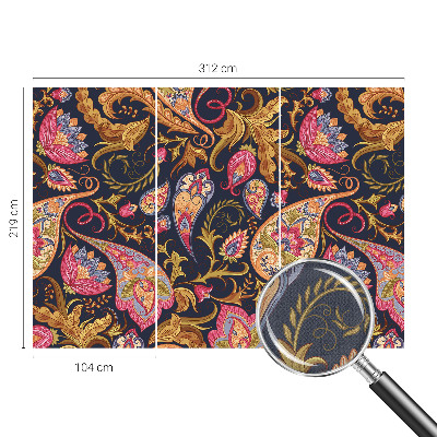 Fototapet för barn Färgglad paisley