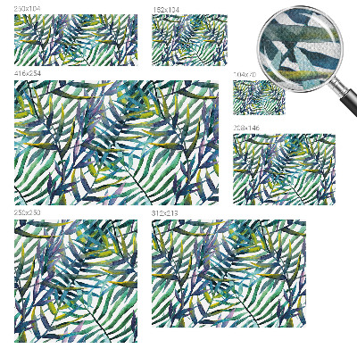 Självhäftande fototapet Exotisk vegetation