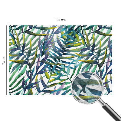 Självhäftande fototapet med motiv av exotisk vegetation