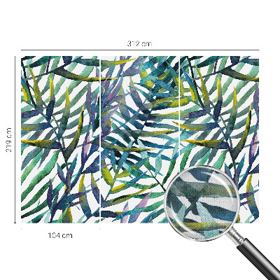Självhäftande fototapet med motiv av exotisk vegetation