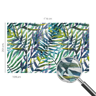 Självhäftande fototapet med motiv av exotisk vegetation