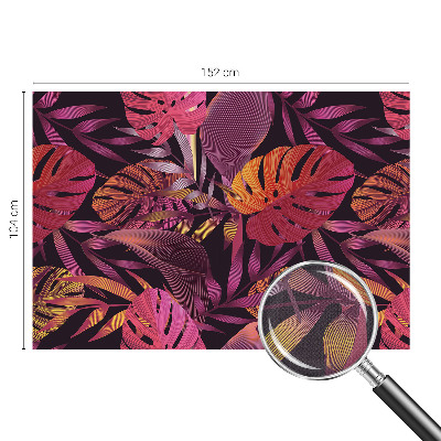 Självhäftande fotovägg Exotiska blad