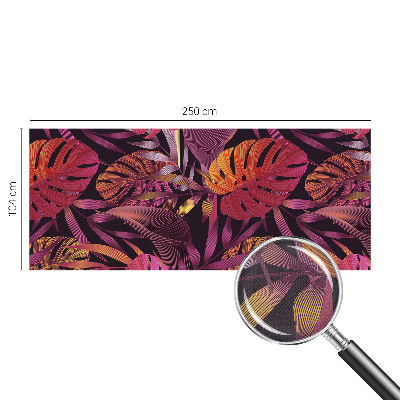 Självhäftande fotovägg Exotiska blad