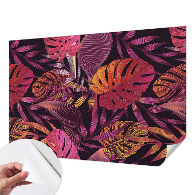 Självhäftande fotovägg Exotiska blad