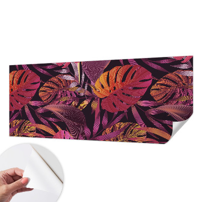 Självhäftande fotovägg Exotiska blad