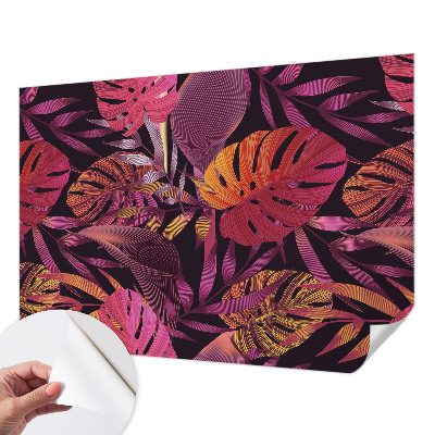 Självhäftande fotovägg Exotiska blad