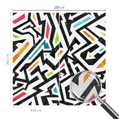 3D fototapet med abstrakt mosaikmotiv