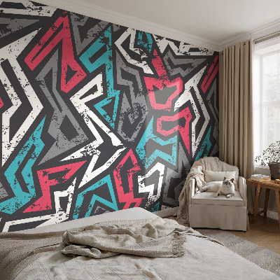 Fototapet för barn med abstrakt mosaikmönster