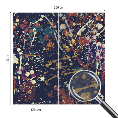 Självhäftande fotovägg med en färgglad abstrakt design