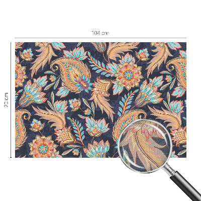3D fototapet Blommönster