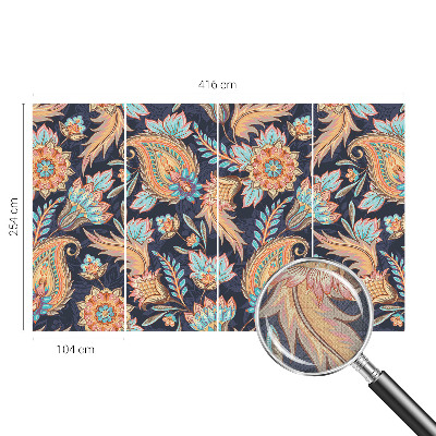 3D fototapet Blommönster