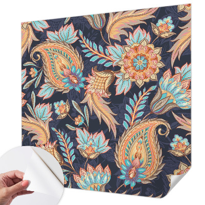3D fototapet Blommönster
