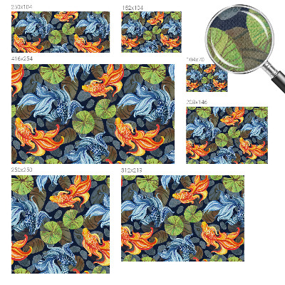 Fototapet barn Fiskmönster