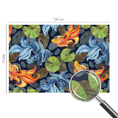 Fototapet barn Fiskmönster