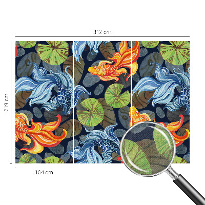 Fototapet barn Fiskmönster