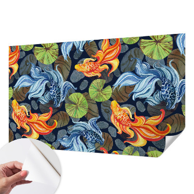 Fototapet barn Fiskmönster