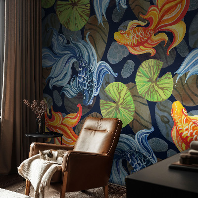 Fototapet barn Fiskmönster