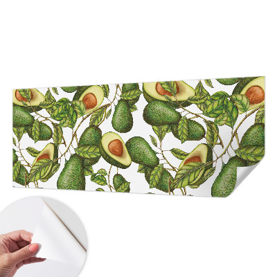 Självhäftande fototapet Avokadomönster