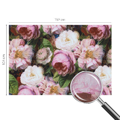 Peel and stick fototapet med blommigt mönster som ger en elegant känsla