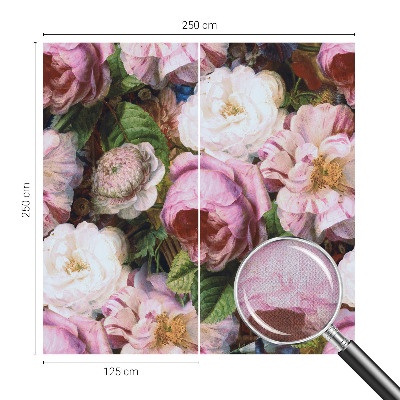 Peel and stick fototapet med blommigt mönster som ger en elegant känsla