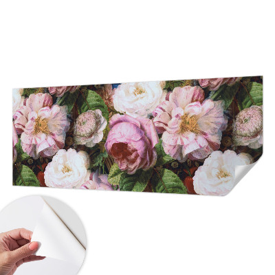 Peel and stick fototapet med blommigt mönster som ger en elegant känsla