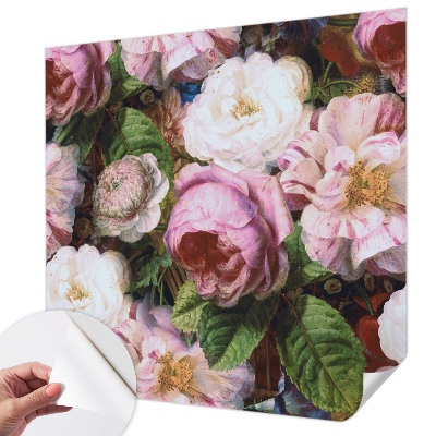 Peel and stick fototapet med blommigt mönster som ger en elegant känsla