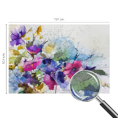 Självhäftande fototapet Abstrakta blommor