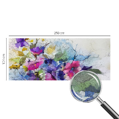 Självhäftande fototapet Abstrakta blommor