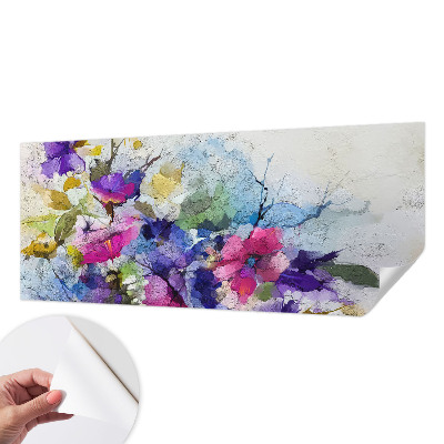 Självhäftande fototapet Abstrakta blommor