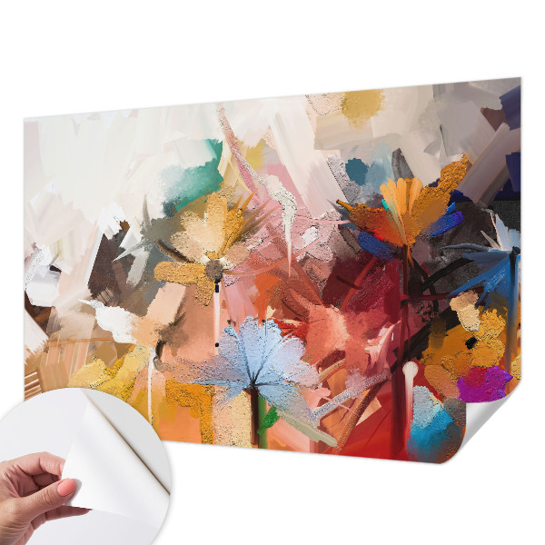 3D fototapet Blommig abstrakt