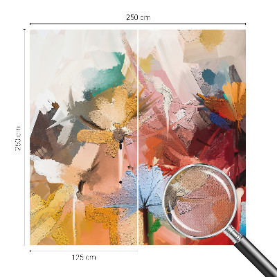 3D fototapet Blommig abstrakt