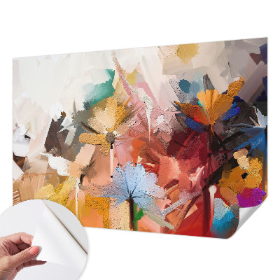 3D fototapet Blommig abstrakt